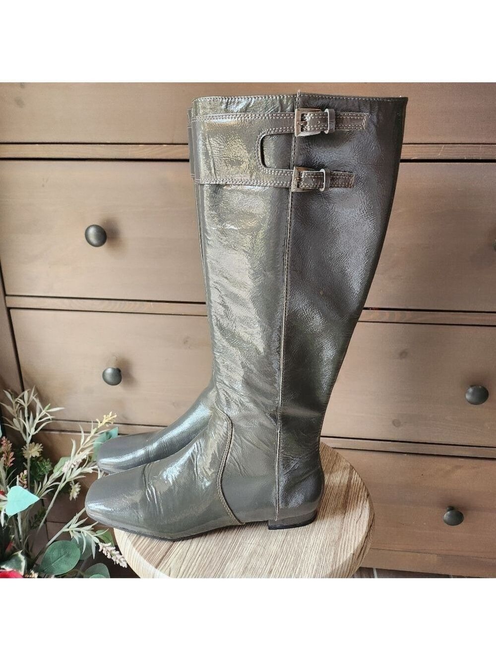 Charles David  Knee-High Leather Boots Size 6.5